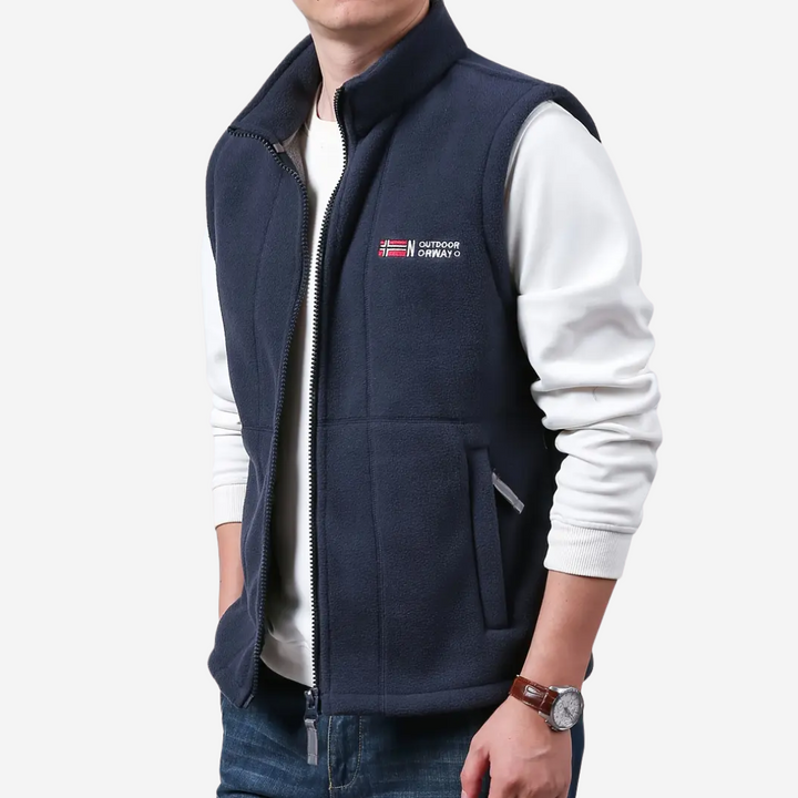 Herren Fleece Outdoor Weste - Kaspar