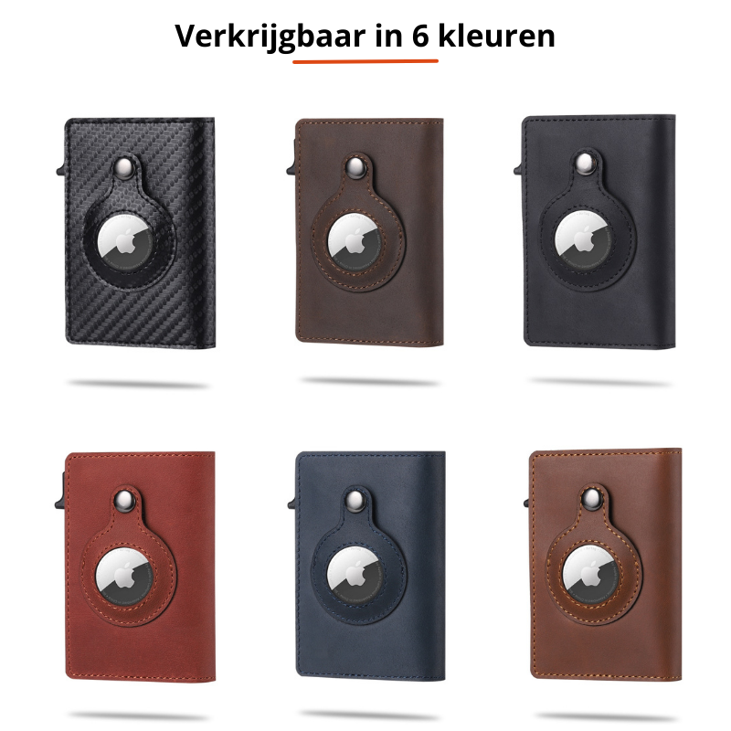 Mit der sicheren und stilvollen Apple AirTag-Geldbörse können Sie beruhigt sein